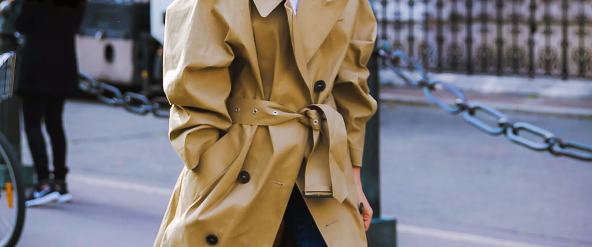 how to care for trench coat material?