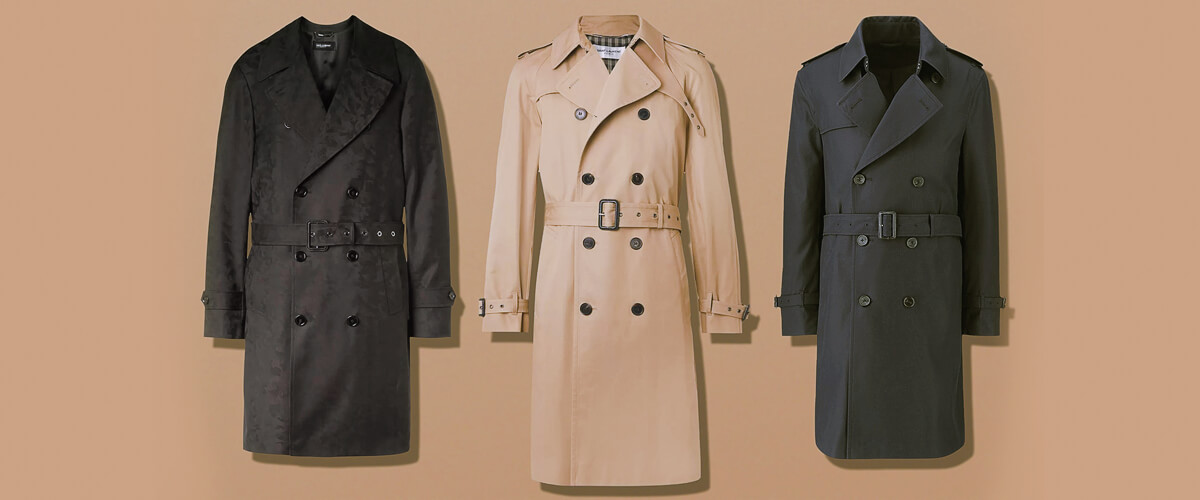 types of trench coat material